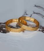 Gold Plated Designer Bangles Set Of 2