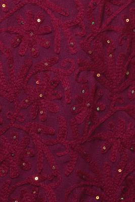 Purple embroidered georgette embroidered-kurtis 4