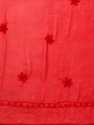 Red embroidered georgette embroidered-kurtis 5