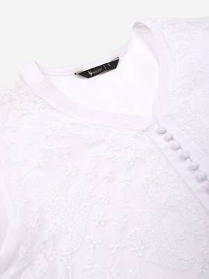 White embroidered georgette embroidered-kurtis 5