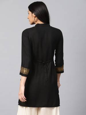 Black embroidered rayon embroidered-kurtis 2