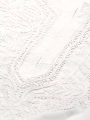 White hand woven art silk chikankari-kurtis 5