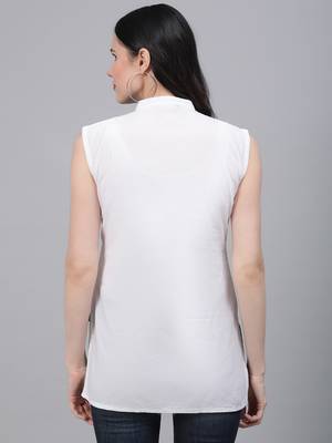 White hand woven cotton chikankari-kurtis 2