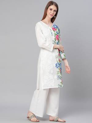 White embroidered cotton embroidered-kurtis 3