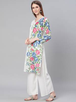 White embroidered cotton embroidered-kurtis 4