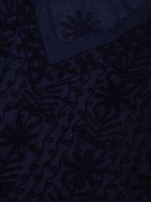 Navy-blue embroidered cotton embroidered-kurtis 5