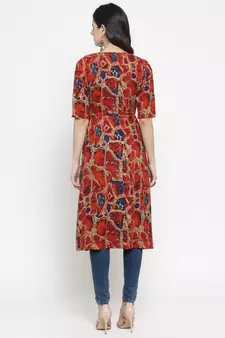 Rayon Abstract Print Shrug  Cape