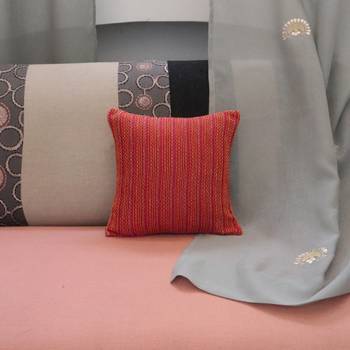 Yellow Red 100% Cotton cushion-covers 1
