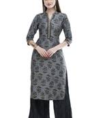 Women Gotta Patti Embroidery Kurta With Printed Pant(Mrp102)