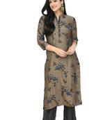 Lagi women straight floral printed kurta with printed pant (KD30B)