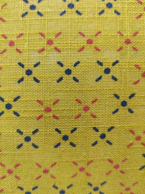 POSA Homes Yellow Printed Cotton Cushion Cover, Decorative Throw Pillow Case Cushion Cover, Home Decor Cushion Cover 2
