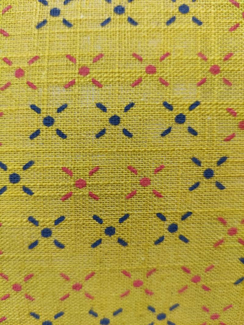 POSA Homes Yellow Printed Cotton Cushion Cover, Decorative Throw Pillow Case Cushion Cover, Home Decor Cushion Cover