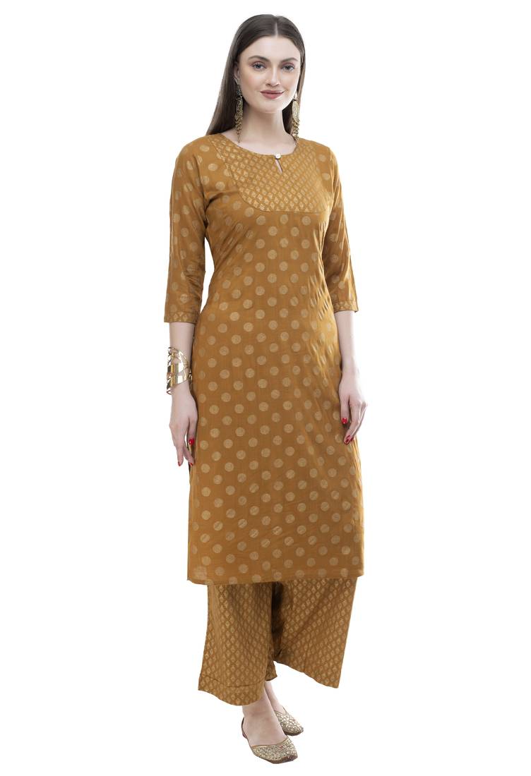 Lagi women straight printed rayon kurta with printed palazzo(MRP04)