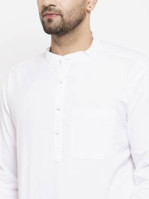 White woven cotton men-kurtas 4