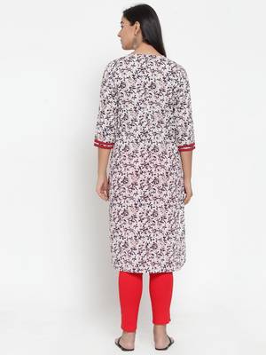 Navy-blue printed cotton kurtas-and-kurtis 2