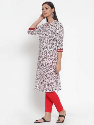 Navy-blue printed cotton kurtas-and-kurtis 3