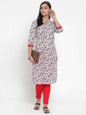 Navy-blue printed cotton kurtas-and-kurtis 4