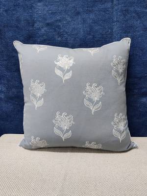 POSA Homes Grey Silver Printed Cotton Cushion Cover, Decorative Throw Pillow Case Cushion Cover, Valentine Day Gift 2