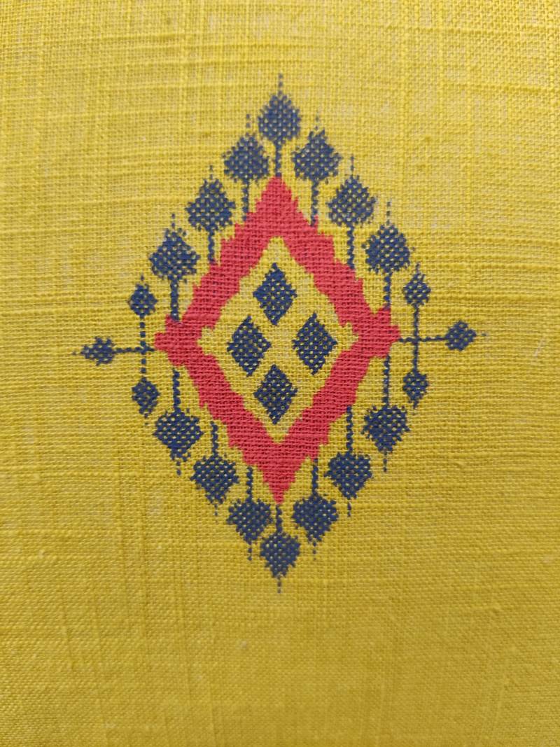 POSA Homes Yellow Printed Cotton Cushion Cover, Cushion Cover for Home Decor