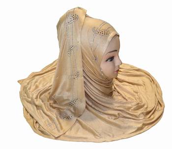JSDC Women Casual Wear Women Stone Work Hosiery 4 Way Scarf Hijab Dupatta 1