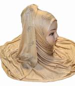 JSDC Women Casual Wear Women Stone Work Hosiery 4 Way Scarf Hijab Dupatta