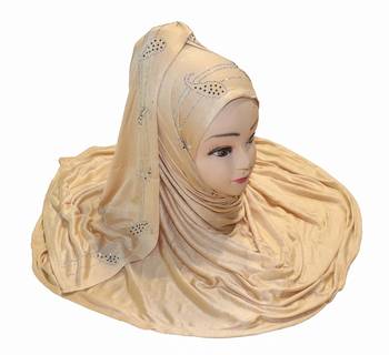 JSDC Women Casual Wear Women Stone Work Hosiery 4 Way Scarf Hijab Dupatta 3