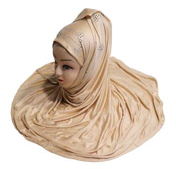 JSDC Women Casual Wear Women Stone Work Hosiery 4 Way Scarf Hijab Dupatta 4