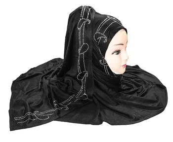 JSDC Daily Wear Diamond Stone Work Stretchable Women Scarf Hijab Dupatta 3