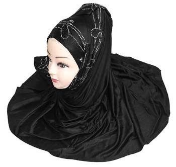 JSDC Daily Wear Diamond Stone Work Stretchable Women Scarf Hijab Dupatta 5