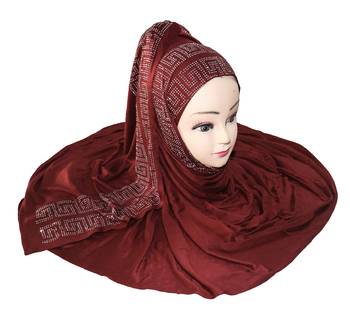JSDC Hosiery Diamond Stone Work Women Hijab Scarf 2