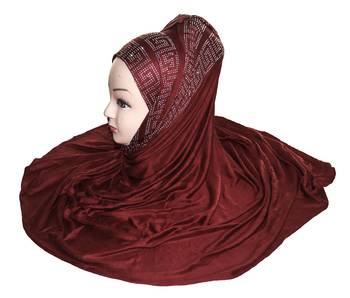 JSDC Hosiery Diamond Stone Work Women Hijab Scarf 3