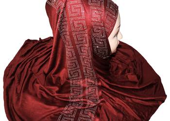 JSDC Hosiery Diamond Stone Work Women Hijab Scarf 5