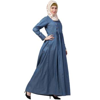 Designer Denim abaya 3