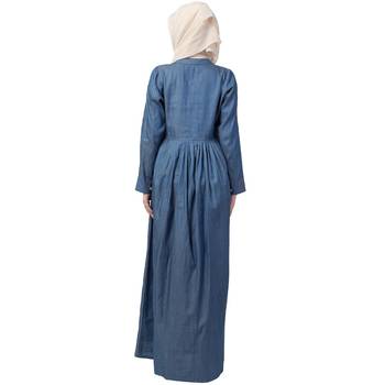 Designer Denim abaya 4