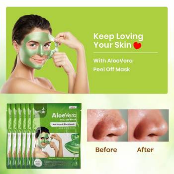 Favon Pack of 6 Aloe Vera Peel Off Mask 3