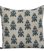 POSA Homes Grey Cotton Printed Cushion Cover, Home Decor Decorations for Sofa Couch Bed Chair