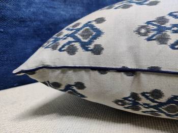 POSA Homes Grey Cotton Printed Cushion Cover, Home Decor Decorations for Sofa Couch Bed Chair 4