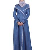 Kohinoor Denim Abaya- Blue