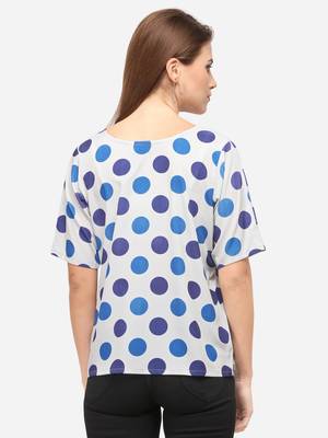White printed crepe party-tops 4