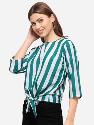 Multicolor printed crepe party-tops 3
