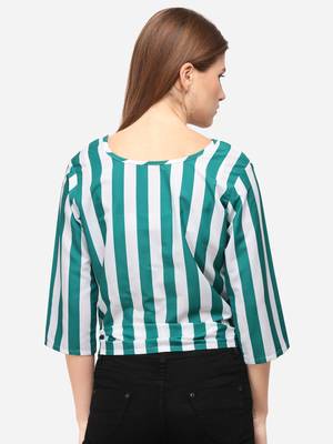 Multicolor printed crepe party-tops 4