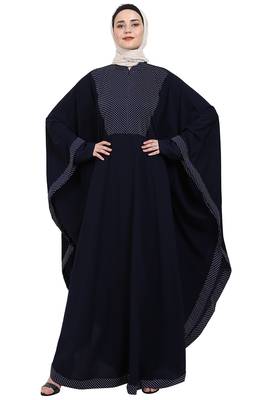 Indo classic Kaftan- Navy Blue 1