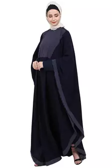 Indo classic Kaftan- Navy Blue