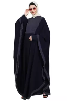 Indo classic Kaftan- Navy Blue