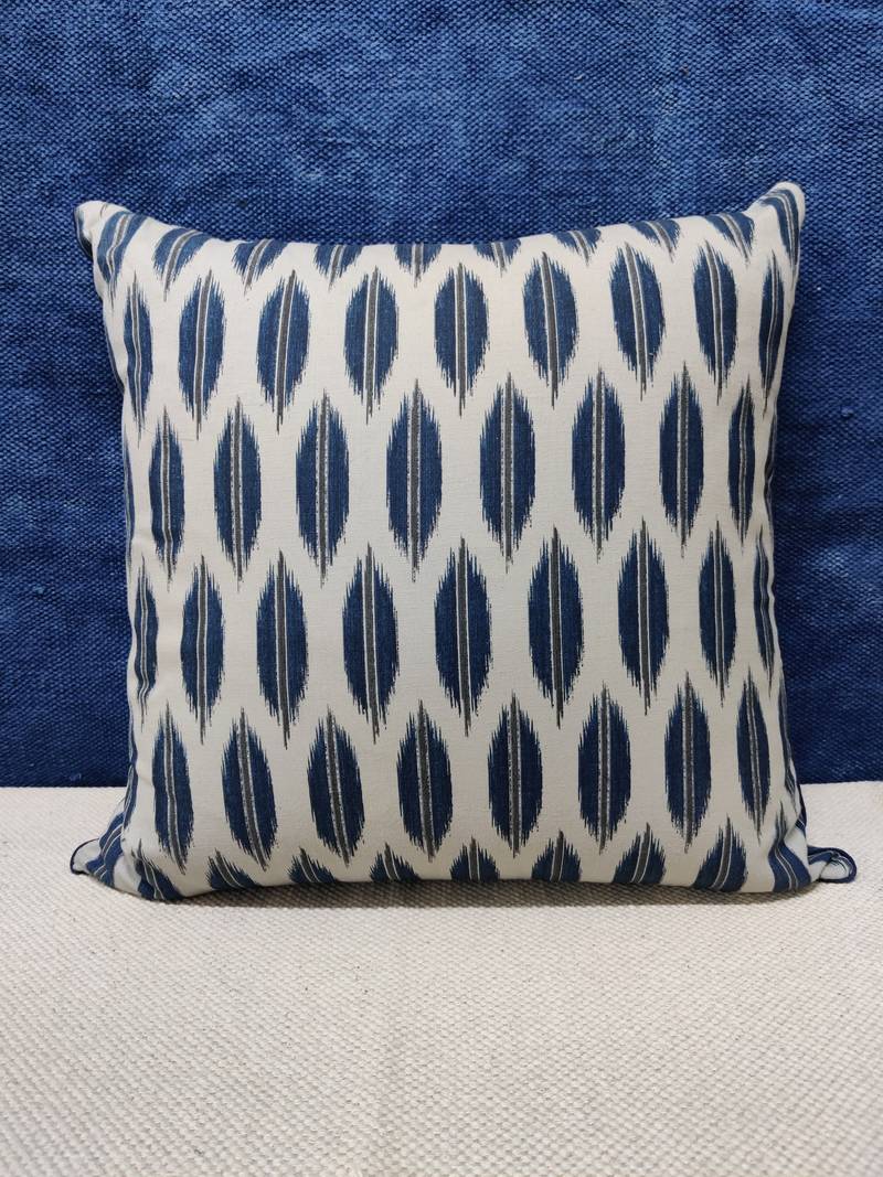 POSA Homes Grey Blue Printed Cushion Cover,Decorations for Sofa Couch Bed Chair