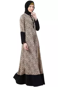 Casual Dress with leopard print