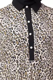 Casual Dress with leopard print