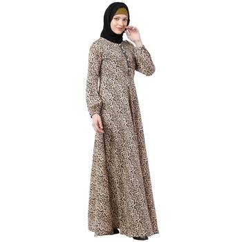 Animal printed casual abaya 2