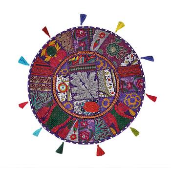 Lalhaveli Home Sofa Bed Decor Cotton Round Purple Yoga Meditation Seating Cushion Garden Patio Floor Seat Throw Cover 1