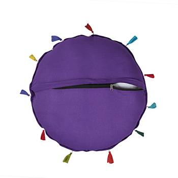 Lalhaveli Home Sofa Bed Decor Cotton Round Purple Yoga Meditation Seating Cushion Garden Patio Floor Seat Throw Cover 3